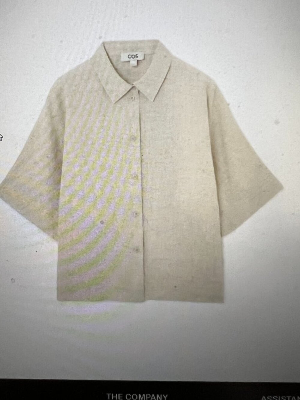 COS SHORT-SLEEVED LINEN SHIRT